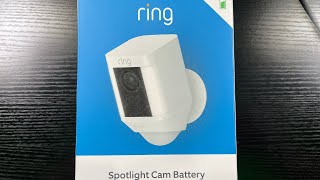 Ring Spotlight Cam Unboxing [upl. by Paulsen387]