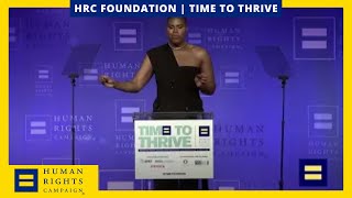 EJ Johnson Honored at the 2019 HRC Time To Thrive [upl. by Colfin]