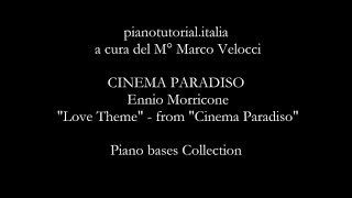 CINEMA PARADISO  Backing track  Ennio Morricone  quotLove Themequot  Piano bases Collection [upl. by Crista]