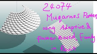 24074  Revit Modeling Exercise  Muqarnas Pattern Using Adaptive and Pattern Based Family [upl. by Eiznikcm]