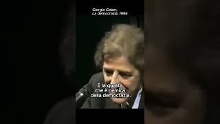 Giorgio Gaber La democrazia 1996 [upl. by Linskey787]