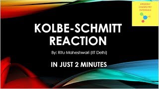 Kolbe Schmitt Reaction Mechanism [upl. by Deanne]