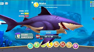 NEW MAKO SHARK COMING SOON  GIANT MONSTER SHARK  HUNGRY SHARK WORLD GAMEPLAY [upl. by Gus385]