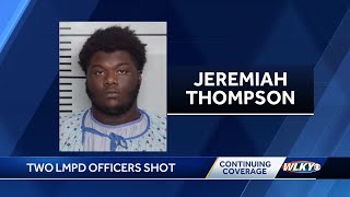 19yearold arrested accused of shooting 2 LMPD officers in Smoketown [upl. by Enirak]