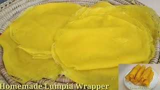 Homemade Lumpia Wrapper at home Easy at napakadaling gawinLorry fe TV [upl. by Noreht242]