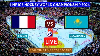 France Vs Kazakhstan LIVE Score UPDATE Today IIHF Ice Hockey World Championship Match May 11 2024 [upl. by Ennahoj652]