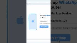 How to Backup WhatsApp without iCloud shorts backupwhatsapp [upl. by Nirrak]