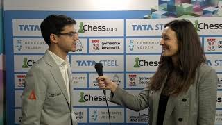 Anish Giri decided to draw against Vidit  Round 2 [upl. by Alenas]