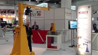 VETTER Krantechnik  Wanderkran MOBILUS auf der Hannover Messe 2013 [upl. by Mahalia]