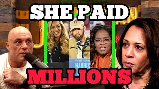 Joe Rogan EXPOSES Kamala Harris Got in Debt Paying Celebrities [upl. by Ranee]