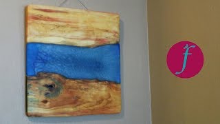 How to Make Wood and Resin Wall Art [upl. by Lais]