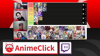 TIER LIST BEST ANIME 2022  AnimeClick Live [upl. by Som]