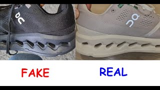 On sneakers cloudsurfer real vs fake How to spot original On Cloudsurfer cloudtec phase trainers [upl. by Justina]