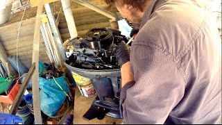 How to fix a submerged twostroke outboard motor [upl. by Aikin373]