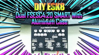 DIY Electric Skateboard Dual FSESC420 SMART Motor 6374 190KV VX3 Controller  FLIPSKY [upl. by Enavi]