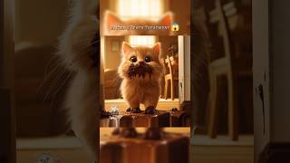 The Secret Life of a TreatLoving Kitten 🍬shorts cat cuteanimal cutecat aicat viral [upl. by Nnylirak526]