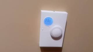 How to Change Temperature on Johnson Controls NS Series Network Sensor DIAL Thermostat Celsius F [upl. by Norej4]