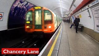 Chancery Lane  Central line  London Underground  1992 Tube Stock [upl. by Higinbotham]