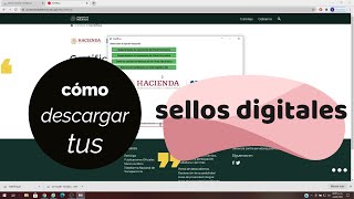 CÓMO DESCARGAR TUS SELLOS DIGITALES [upl. by Blanca]