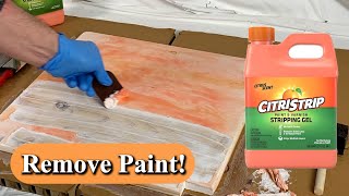 How to Strip Paint or Varnish Off Wood Using Citristrip Gel [upl. by Renrag]