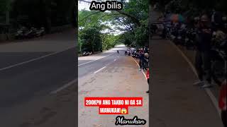 200 KPH NG TAKBO SA MANUKAN GAR😱 awernes kamoteriders hilight marilaque shortsvideo [upl. by Joshi]