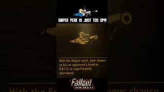 The sniper perk in Fallout New Vegas is just too OP fallout falloutnewvegasmemes funny meme [upl. by Yerg]