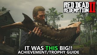 Red Dead Redemption 2  It was THIS Big AchievementTrophy Guide  HUGE FISH [upl. by Cullie]