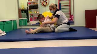 NDTBobath Physical Therapy to a quadriplegic child Cerebral palsy [upl. by Alyose722]