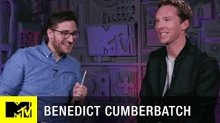 Benedict Cumberbatch Talks Doctor Strange amp Does More Impressions  MTV [upl. by Onimixam]