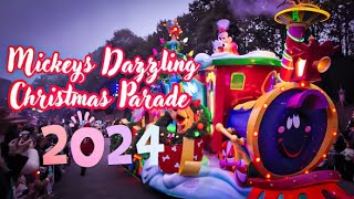 Disneyland Paris  Mickeys Dazzling Christmas Parade 2024 ❄️ [upl. by Orips]