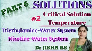 Solutions Part 6 Lower CST triethylamine water Both Upper and lower CSTnicotine water [upl. by Rugg828]