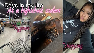 DAYS IN MY LIFE AS A HIGHSCHOOL STUDENT shopping hygiene ect [upl. by Stein831]