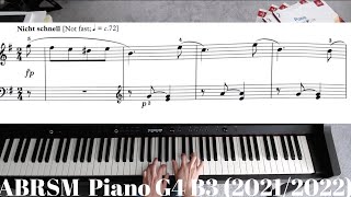 ABRSM 20212022 piano Grade 4 B3 ERSTER VERLUST  FIRST LOSS [upl. by Thadeus]