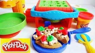 Play Doh Twirl N Top Pizza Shop Pizzeria Pizza Maker [upl. by Inhoj]