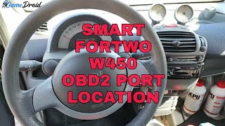 🚗 Smart Fortwo W450 1998–2007 MK1 OBD2 Diagnostic Port Location 👨‍🔧 [upl. by Ispep]