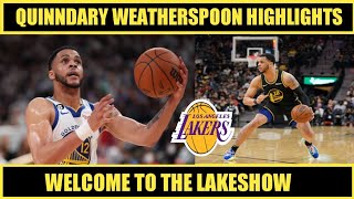 Lakers Sign Quinndary Weatherspoon Highlights [upl. by Yacov]