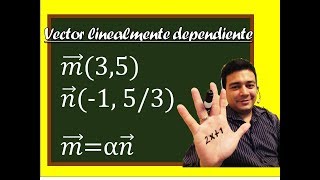 Demostrar si un vector es linealmente dependiente a otro vector Parte 1 Combinación Lineal [upl. by Volny]