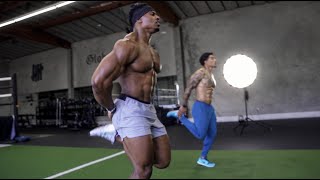 10 MINUTE FAT BURN WORKOUT  NO EQUIPMENT  SIMEON PANDA amp AUSTIN DOTSON [upl. by Charmine]