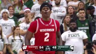 Wisconsin Basketball Highlights at Michigan State 12523 [upl. by Krauss746]