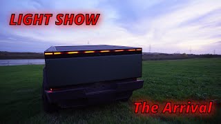 Cybertruck Light Show  The Arrival [upl. by Aihsyn]