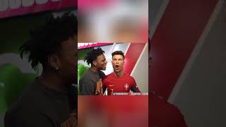 Speed kiss Ronaldo 🐐Ishowspeed meets Ronaldo at wax museumfeed ishowspeed speed football cr7 [upl. by Odarbil436]