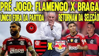 PRÉ JOGO MENGÃO X BRAGANTINO  GABI FORA DA PARTIDA  VICTOR HUGO E IGOR JESUS RETORNAM DA SELEÇÃO [upl. by Thorbert]