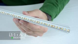 How to mount LED strip to aluminium profile and how to achieve linear effect [upl. by Enrique240]