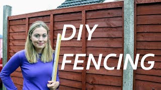 Concrete Fence Post Fencing DIY  The Carpenters Daughter [upl. by Ewnihc]