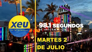 Suspenden desfile matutino del Carnaval de Veracruz esta y más información en XEU [upl. by Treve]