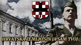 Sad Za Dom amp Himna Domobrana Hrvatske Domobranske pjesme  Tekst pjesama [upl. by Schuman]