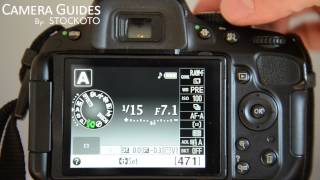 How to set Aperture  fstop on a Nikon D5100  D5200 D5300 [upl. by Wyler]