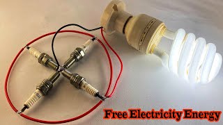 Awesome Create Unlimited Electricity Generator 220V engineering electronic amazing diy [upl. by Teraj821]