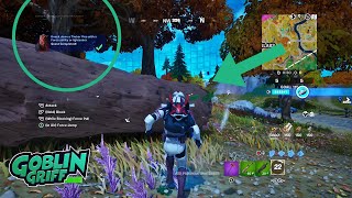 How to Knock down a Timber Pine with a Force ability or lightsaber  Fortnite [upl. by Akamaozu]