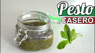 COMO HACER SALSA PESTO ITALIANA  RECETA FACIL en CASA [upl. by Enetsirhc]